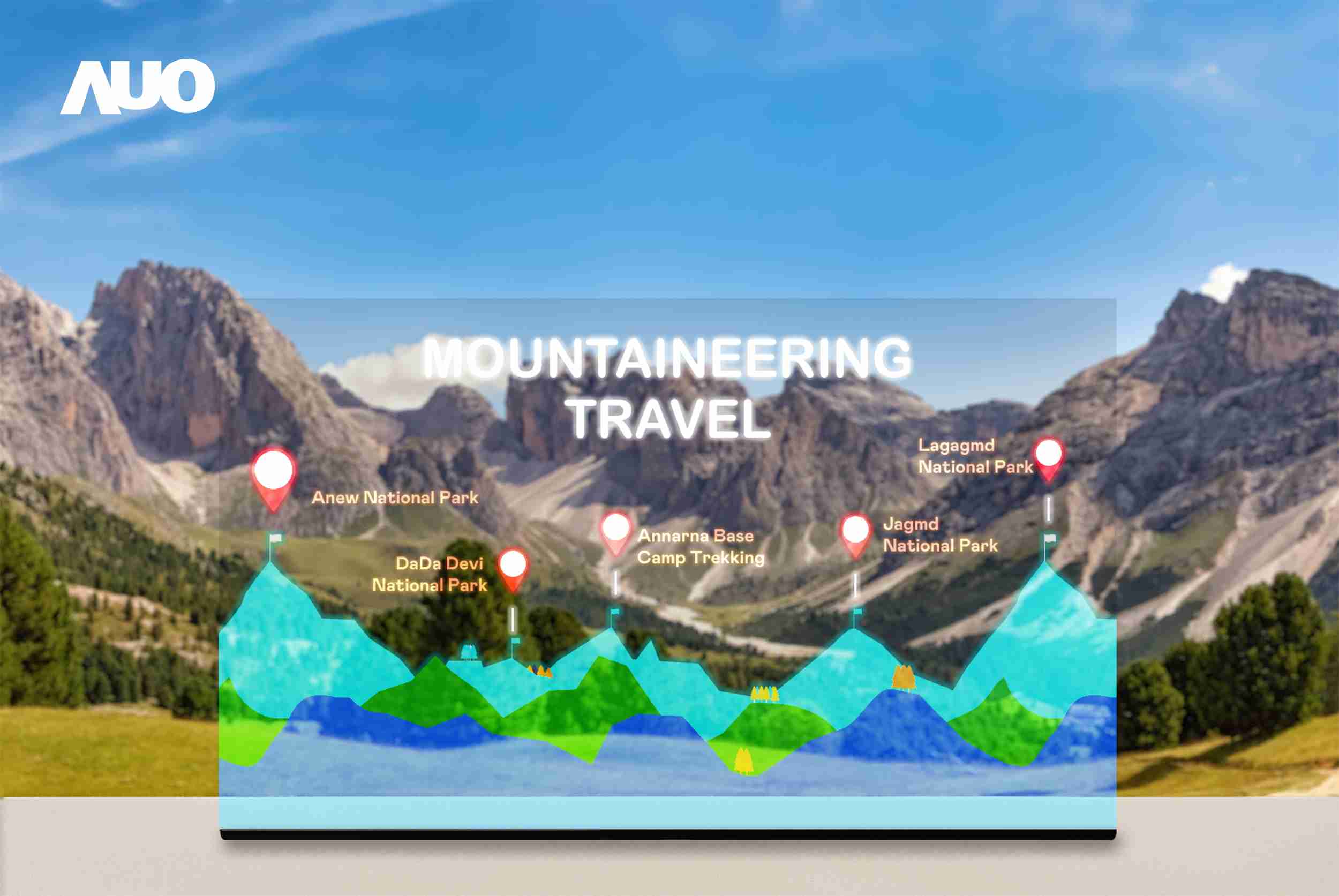 优游UB8展示全球单片尺寸最大(*)42吋透明Micro LED显示器拼接而成的〝64吋透明Micro LED显示器〞，，，具备高透明度、、、1,000 nits高亮度、、、、广色域、、采用三边无边框的无缝拼接等多重特色，，，呈现超高清、、、细腻画质而不遮挡后方视觉，，，满足层峰需求，，，可广泛运用于零售、、艺术展览或商业空间等场域